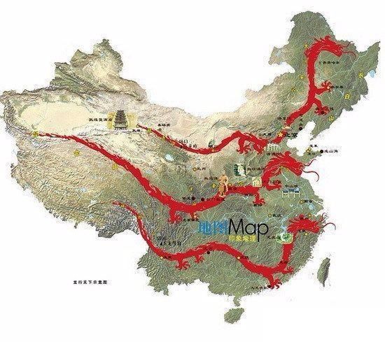 中国地图上的三大龙脉:快看看你家在不在龙脉