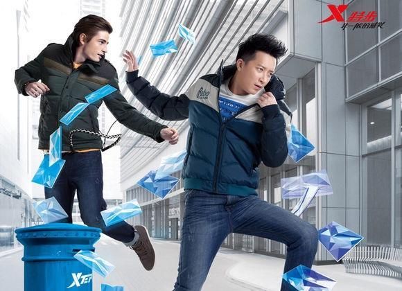 乐华七子代言特步,韩庚李易峰赵丽颖林更新等