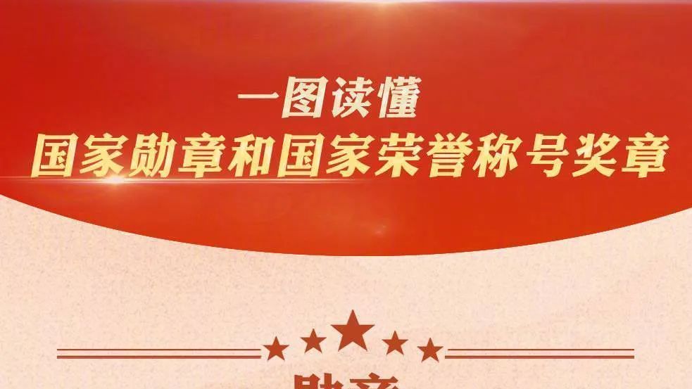 我国最高荣誉“五章”，你知道吗？