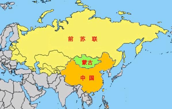 中国邻国地图放大图片
