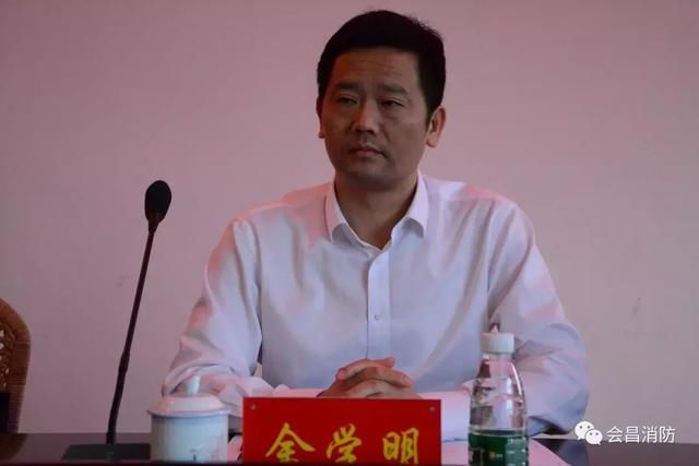 会昌大队组织召开麻州镇政府专职消防队规范化