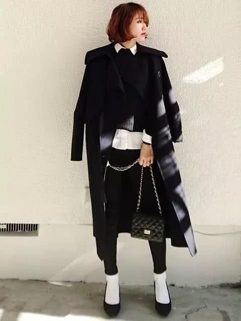 不挑人的中长大衣,学会这四种实穿搭配就够用
