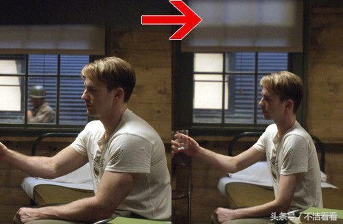 原来瘦小的美国队长是这么拍的,搭戏演员对着