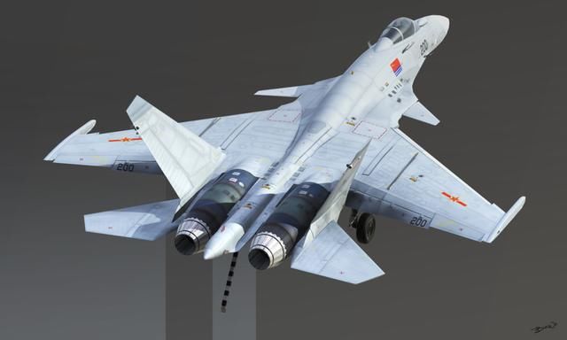 图为网上流传的歼15c隐身战机