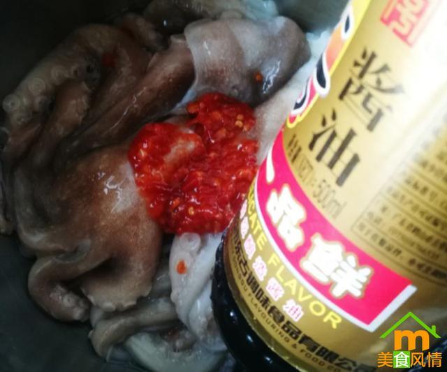 快手上吃货吃的五香八爪鱼,原来是这样做的
