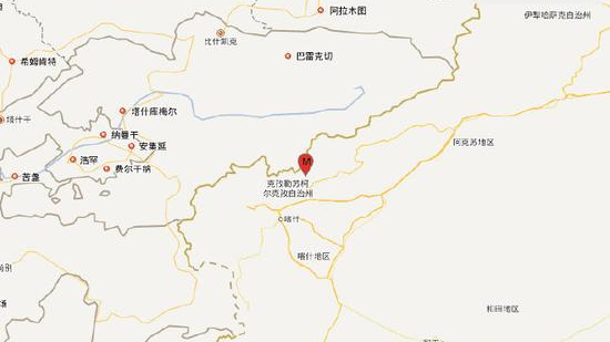 新疆阿图什市发生3.1级地震 震源深度36千米
