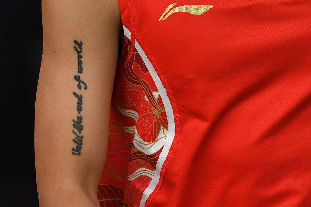 里约奥运选手文身花样多 张继科背刺雄鹰有讲究