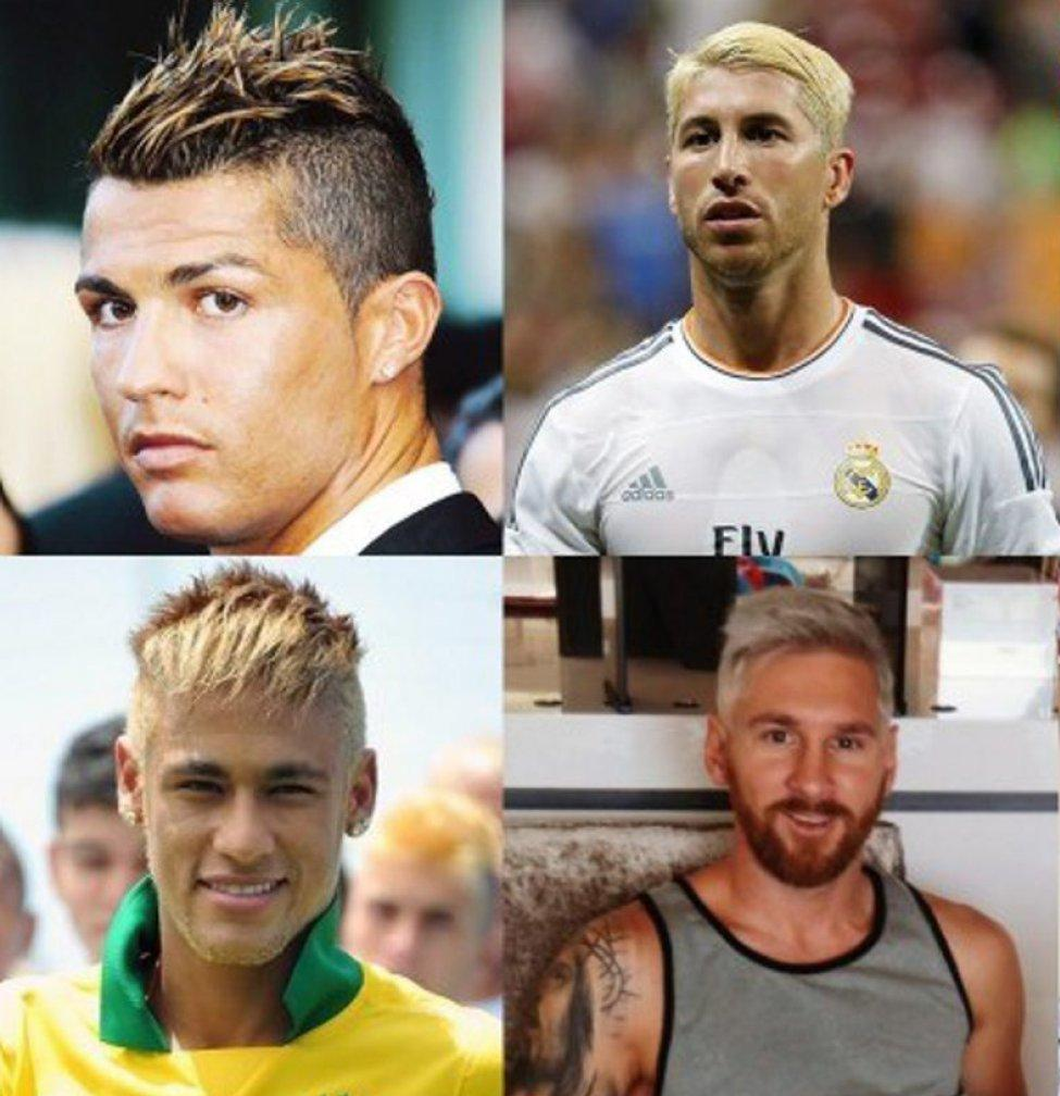 想成为大牌球星的绝技——染头发。