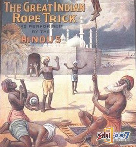 未解之谜:印度通天绳 失传已久的绝技 未解之谜:印度通天绳 失传已久的绝技