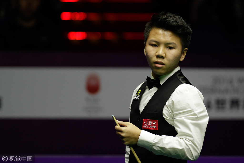 印度赛周跃龙德比战轰147分告负 希金斯墨菲晋级