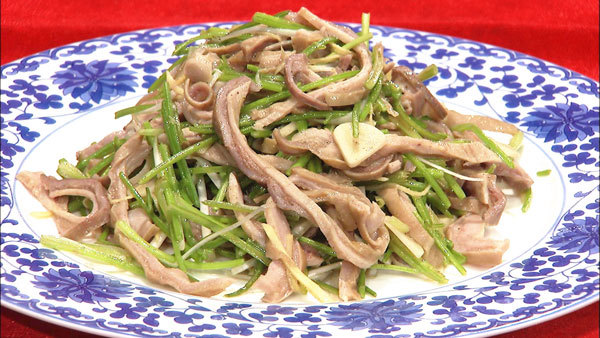 《养生厨房》芫爆肚丝 《养生厨房》芫爆肚丝