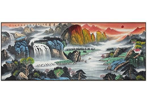 【今日上新】杨维合老师山水画《旭日东升》.