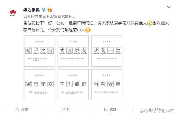 王菊爆红 菊厂华为强势发布菊厂新词汇