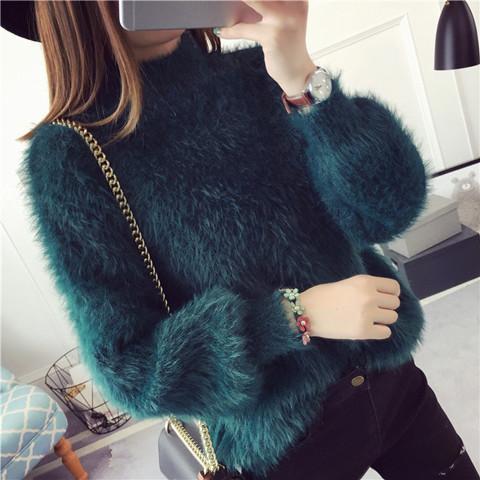 别傻傻穿去年毛衣了,现在流行穿马海毛毛衣,时