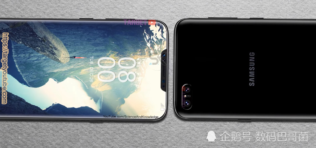 三星Galaxy X概念机:齐刘海扎眼 酷似iPhoneX