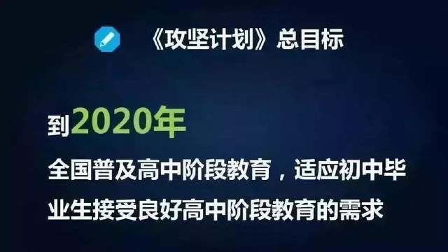教育部:2020年全面普及高中阶段教育,纳入义务
