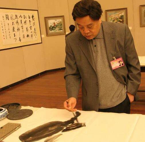 赵忠祥书法国画欣赏,网友评价:名人字画,难称上