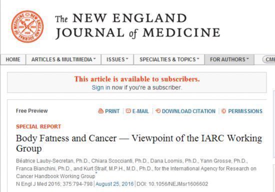 世界卫生组织:肥胖真能致癌! 世界卫生组织:肥胖真能致癌!