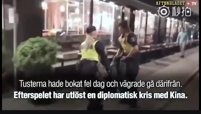 瑞典事件国外曝光视频,中国游客坐地大哭救命