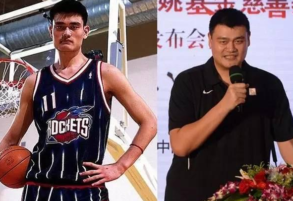 NBA球星退役后模样大变：姚明成400斤胖子 小斯骨瘦如柴难相认