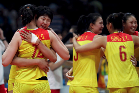 中国女排时隔12年再夺奥运冠军