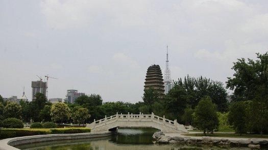 不同于大雁塔,小雁塔的另一番味道