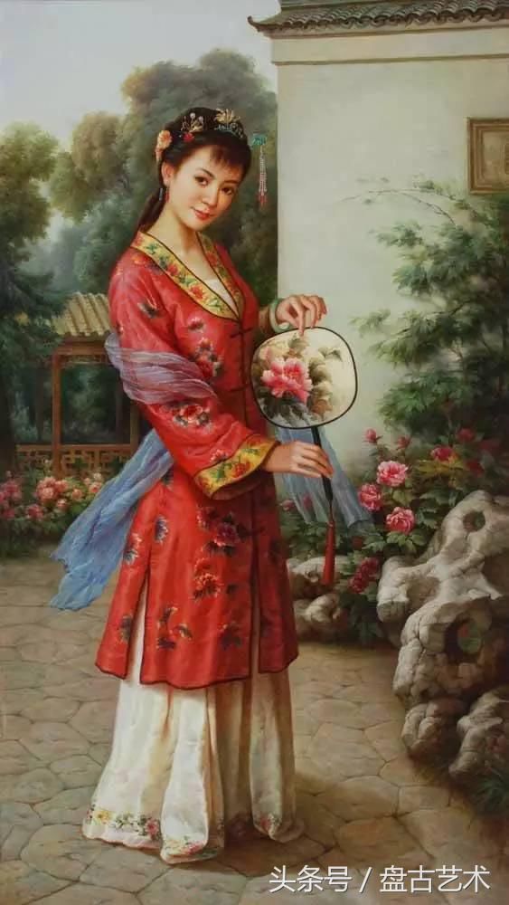 金陵十二钗油画,揭密真正人体艺术美人(盘古艺