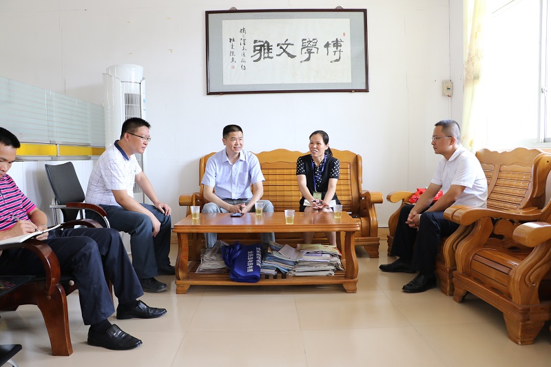 平台镇党政主要领导调研教育工作