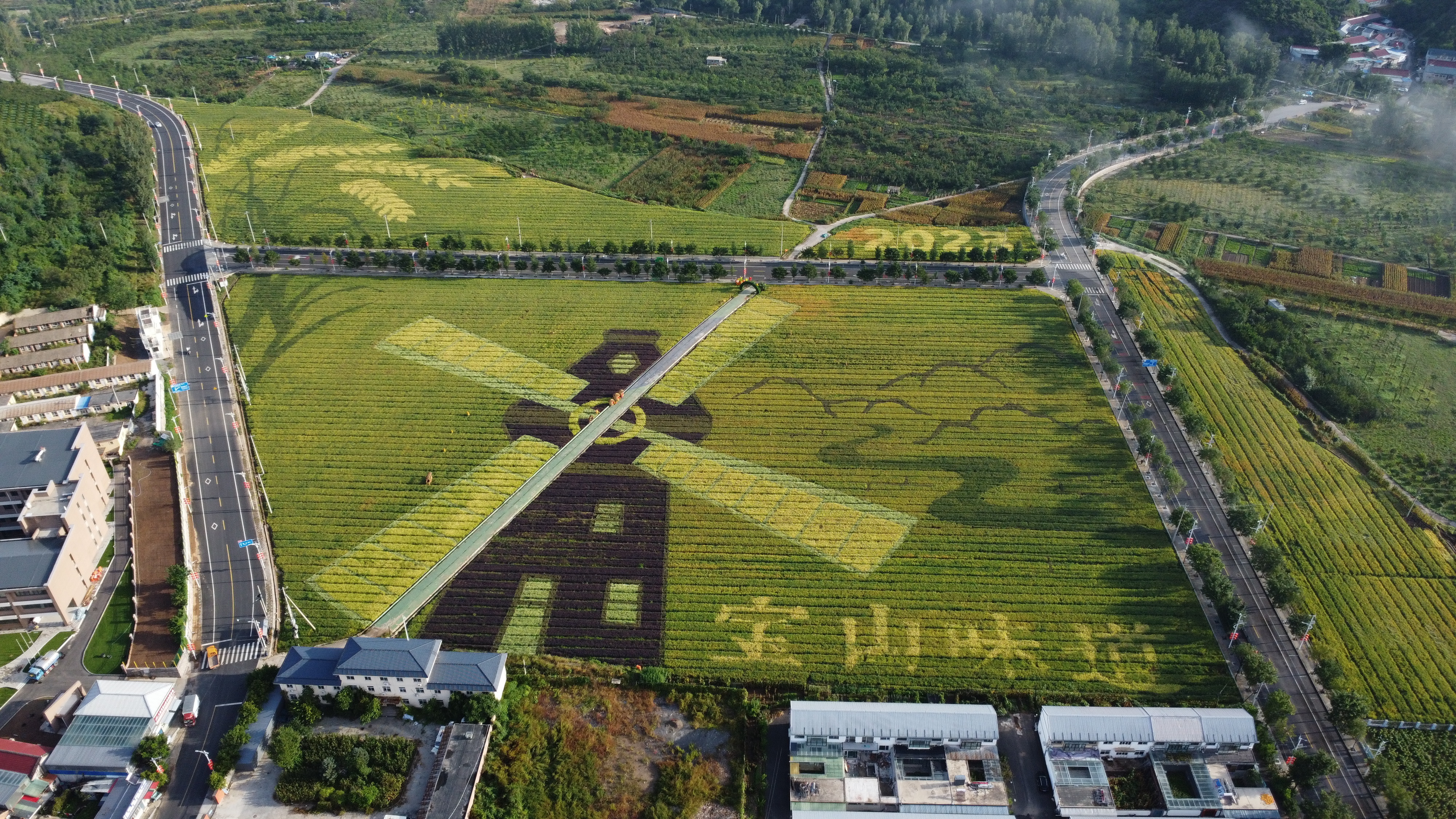 金秋寻一处“稻”梦空间!怀柔宝山五彩稻田画已到最佳观赏期~ 金秋寻一处“稻”梦空间!怀柔宝山五彩稻田画已到最佳观赏期~