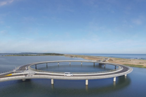 世界上唯一的一条圆形大桥:耗资7000万 世界上唯一的一条圆形大桥:耗资7000万