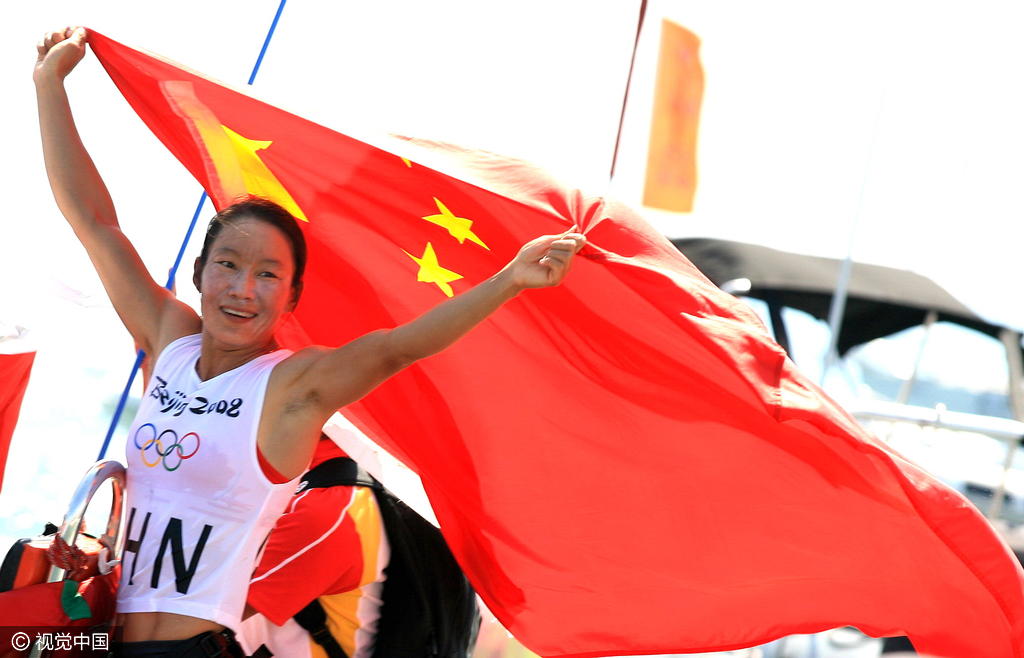 组图-刘翔泪洒鸟巢 中国健儿奥运难忘瞬间