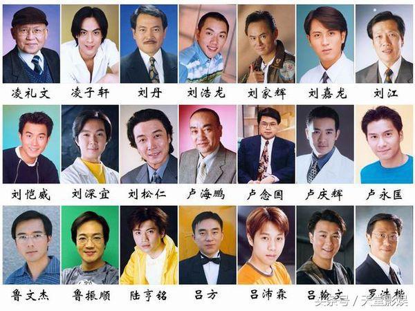 香港男明星名单图片