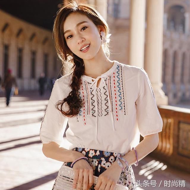 适合25-35岁女人的棉麻短袖上衣,搭连衣裙、阔
