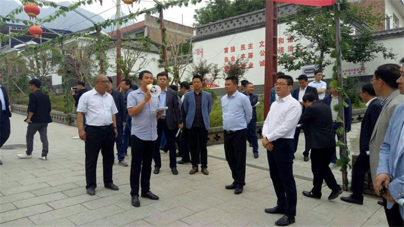 渭南地区各县市住建部门主要负责人观摩华山镇