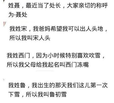 你见过什么很奇葩又很搞笑的名字?网友:这些名字真让人笑成猪