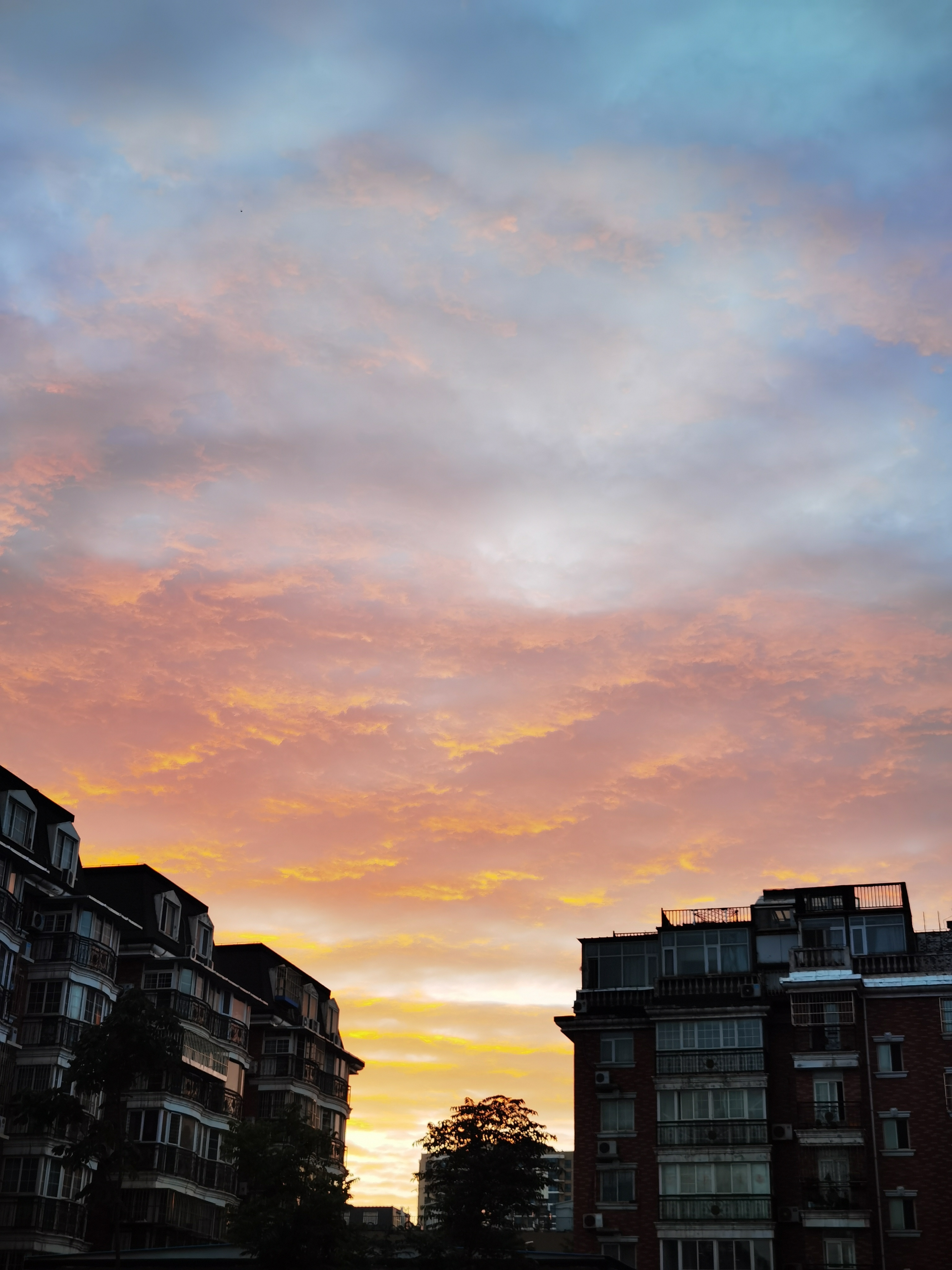 北京今晨"鱼鳞云"映衬朝霞,速度来收图!