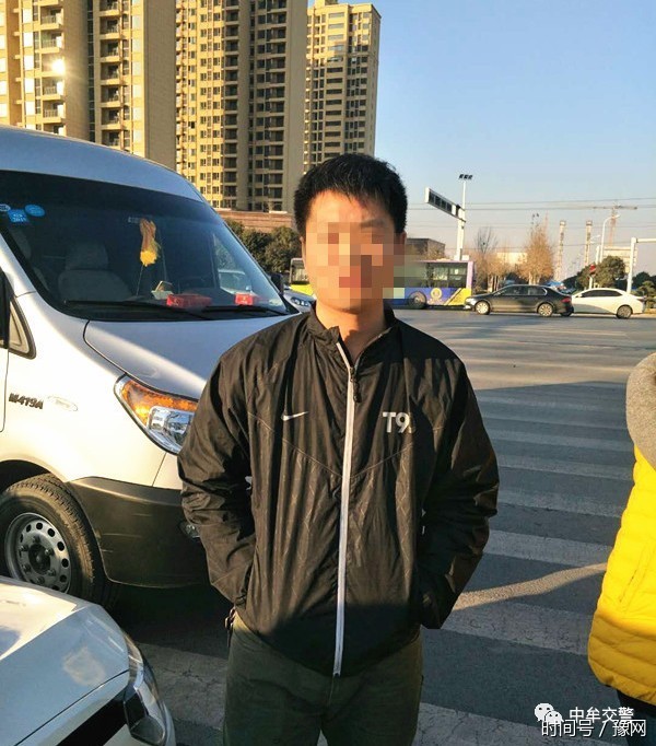 巩义一小伙在中牟违反单双号限行规定,结果交