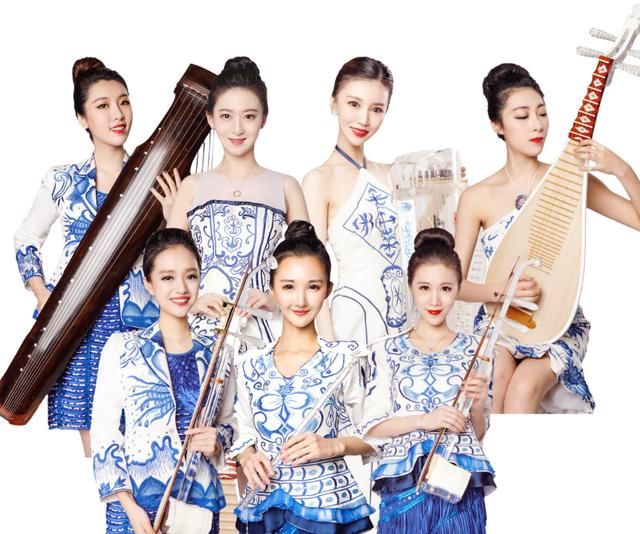 女子水晶乐坊登酷狗直播展现国乐魅力,数万粉