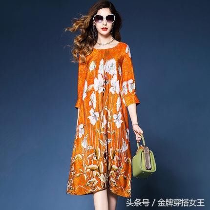 高端大牌菲西娅2018春夏新款中国风真丝连衣