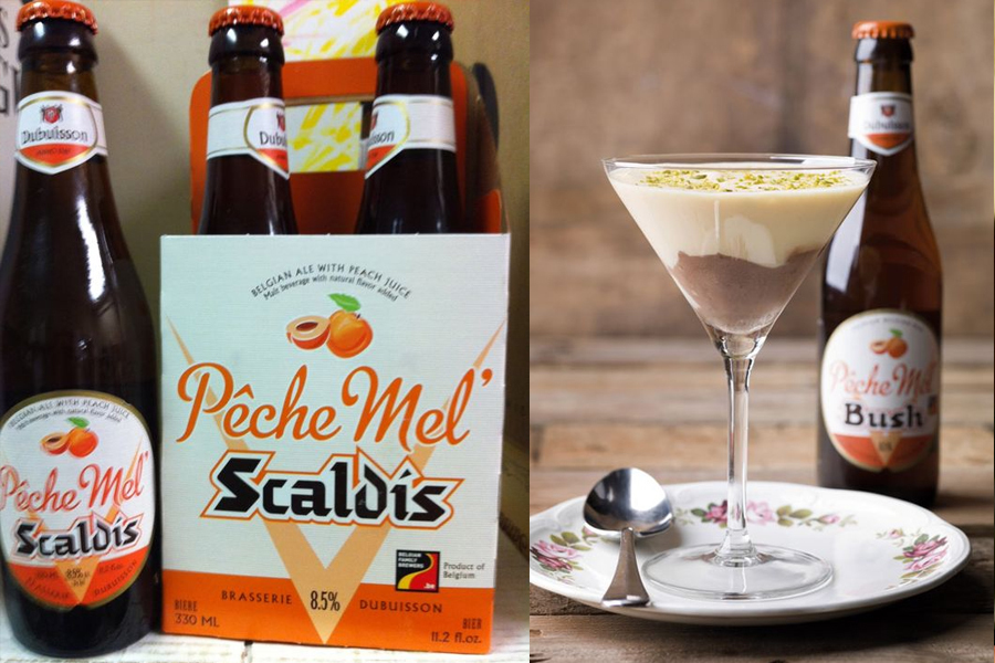 2.布希水蜜桃(Bush Peche Mel)光听名字就很少女,而且像这样的果香口味啤酒很容易让女生放下戒心。味道上接近果汁,酿造过程中还加入水蜜桃香精,巧妙掩饰啤酒花的苦味。酒精浓度8.5°,还算挺平易近人的,但在果香啤酒中却是浓度最高的一款。喝前要三思噢!