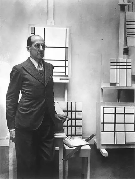 彼埃·蒙德里安 (piet cornelies mondrian) 用了一生的纠结画直线是