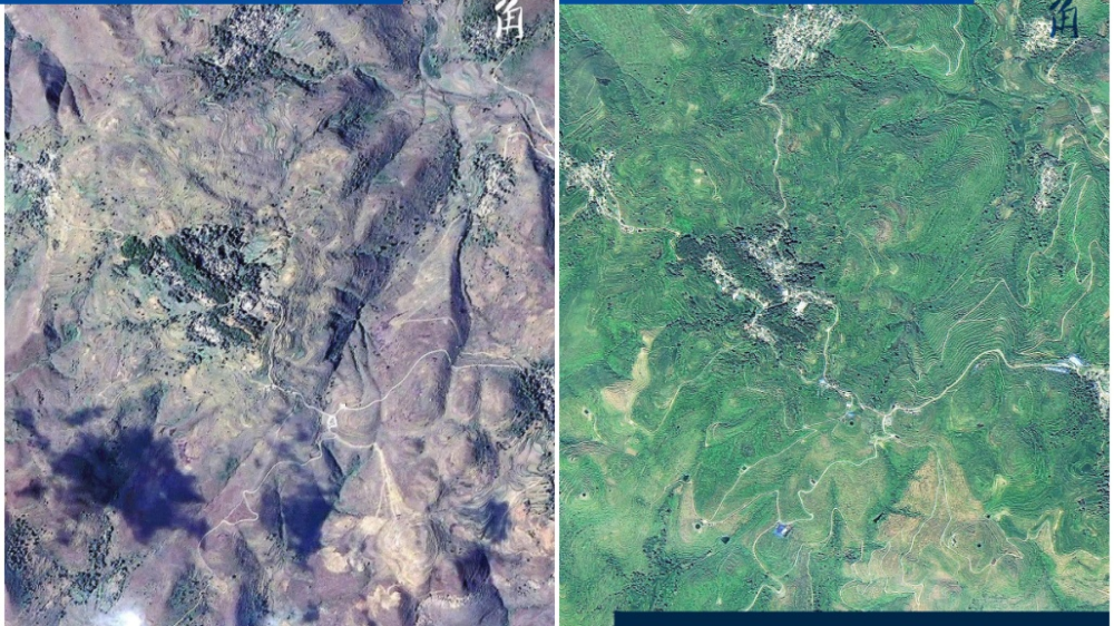 卫星视角！华春莹发5组卫星对比图 亮“中国过去10年变化”