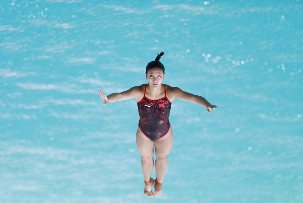 组图-何姿亮相里约奥运会跳水场 组图-何姿亮相里约奥运会跳水场