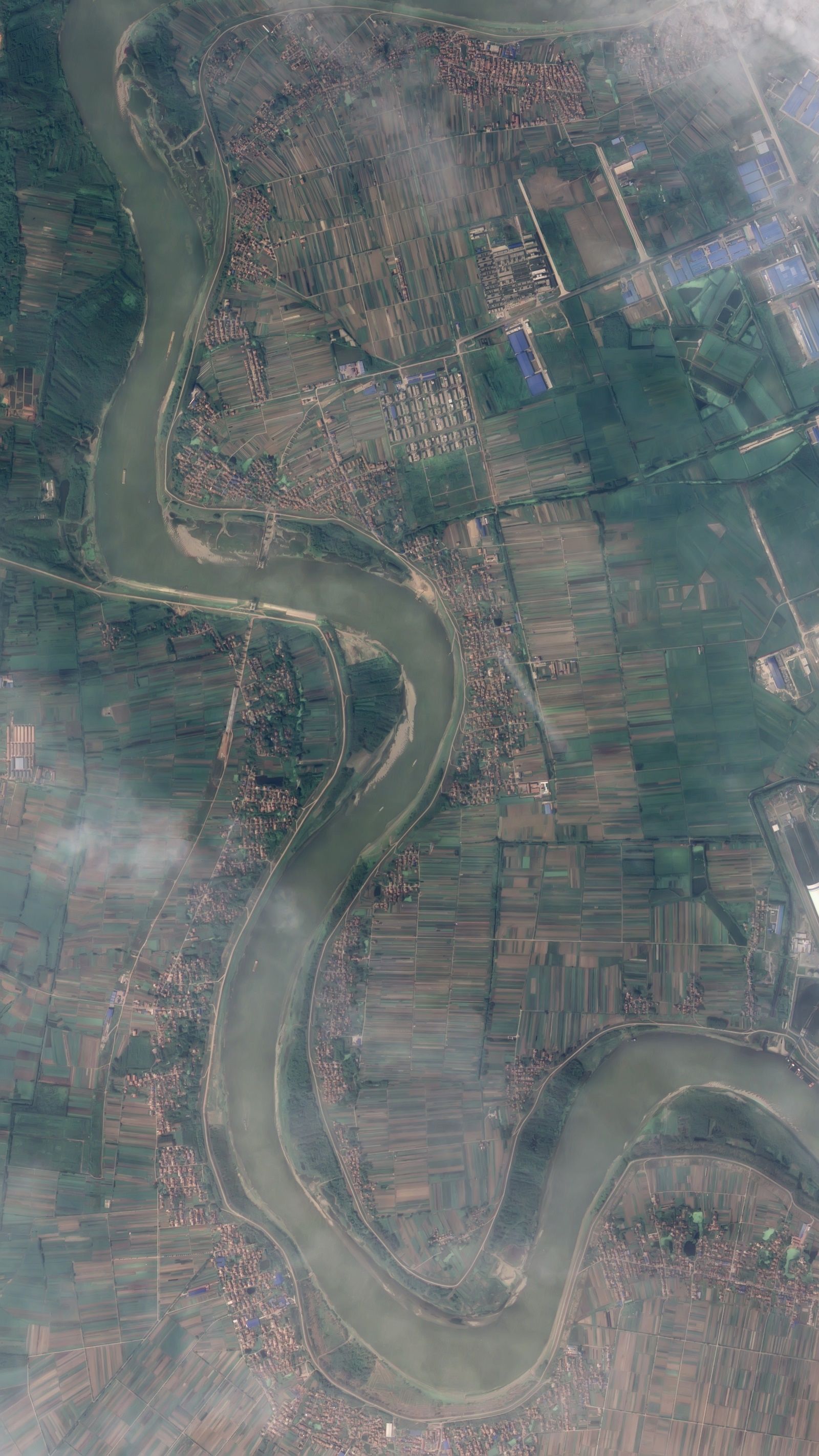 中国十大河流卫星高清图,能看出来是具体是那