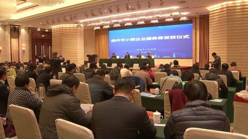 扬州向小微企业发放首批7500万元服务券!