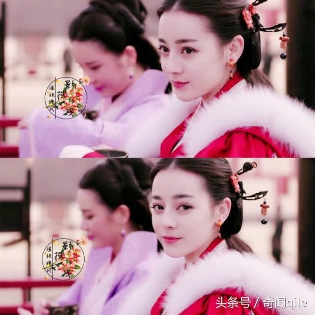 迪丽热巴十套古装红衣造型,第四套最美,你同意