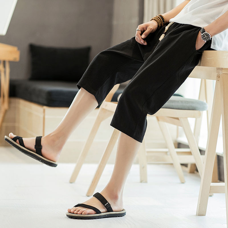 今夏主流男士亚麻裤,搭配棉麻衫凸显复古与众