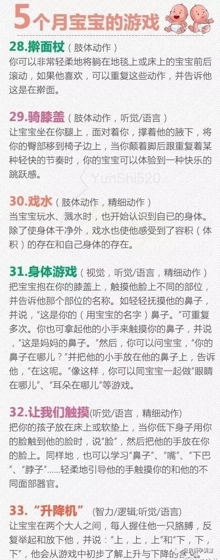 【育儿知识】0~1岁的宝宝感统训练游戏,妈妈们