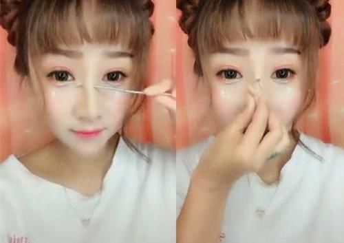 亚洲化妆技术又升级!加个假鼻子,大妈都能变美