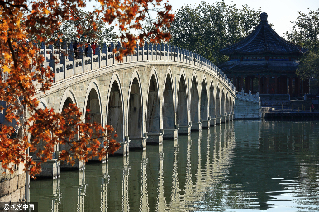 北京颐和园秋色入初冬 湖光山色更加绚丽 北京颐和园秋色入初冬 湖光山色更加绚丽